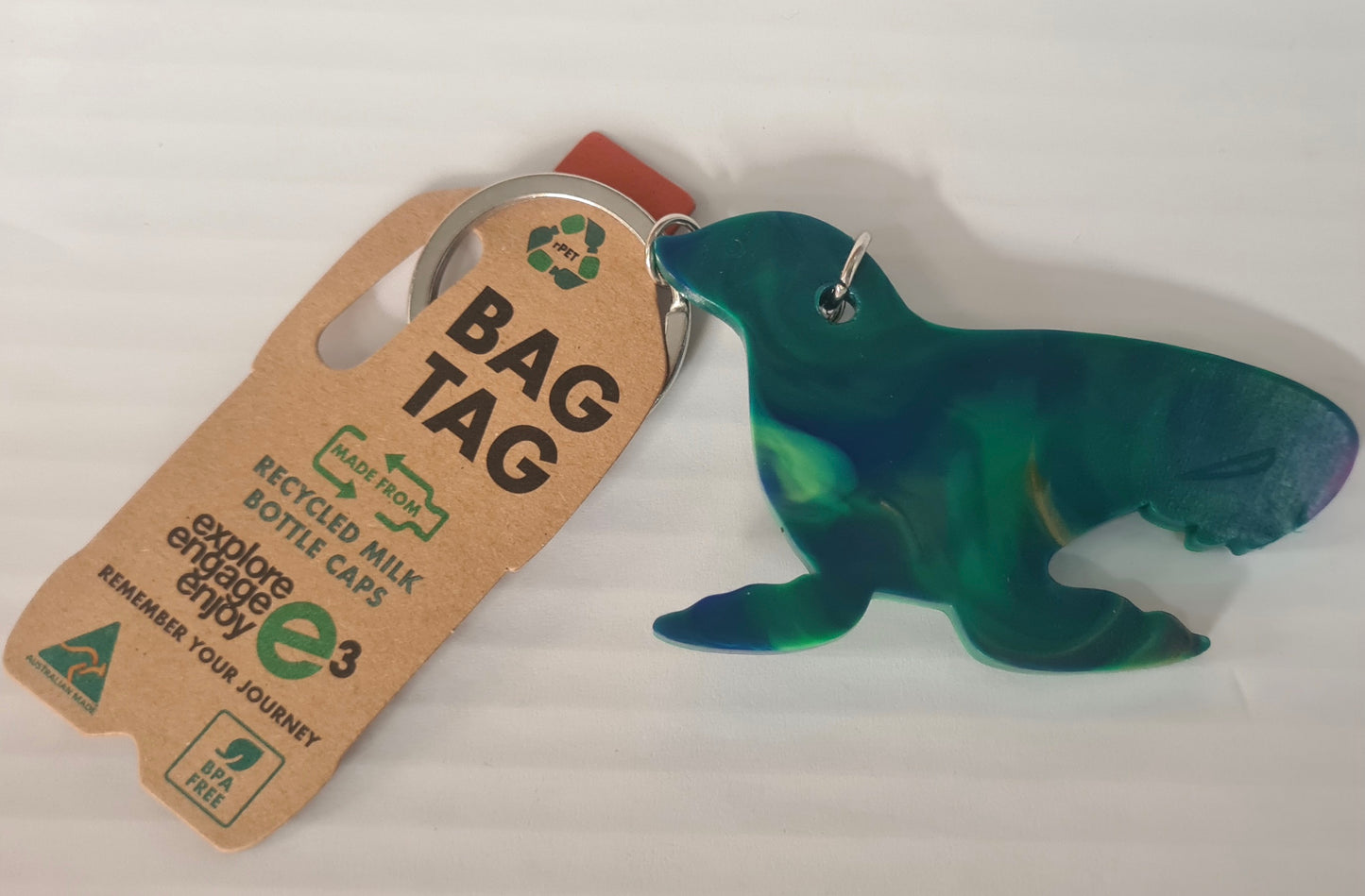 Bag Tags - Recycled bottle lids - Zero.plastic.Australia