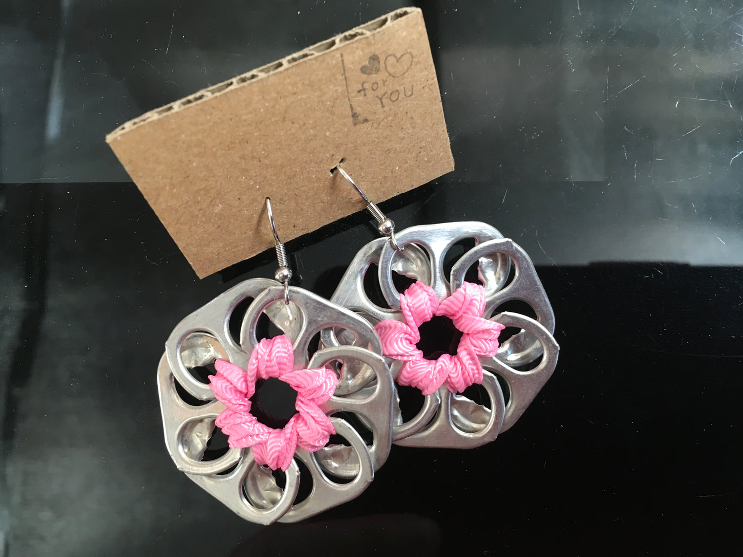 Earrings - Recycled Can Ring Pulls