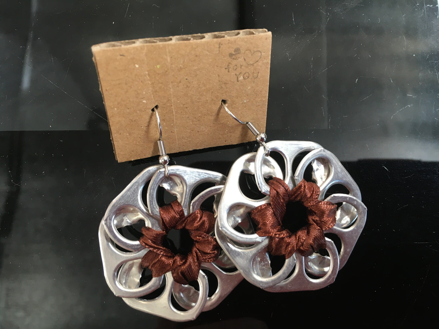 Earrings - Recycled Can Ring Pulls