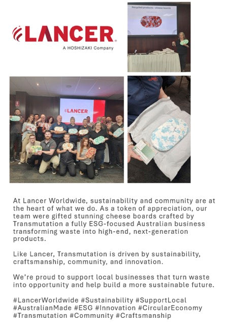 Lancer gives Breadtag Boards as a corporate gift