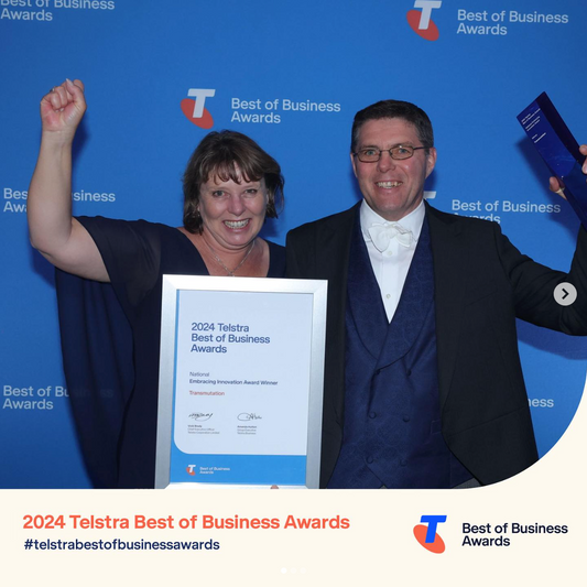 National winners of the Telstra Best of Business Award for Embracing Innovation.