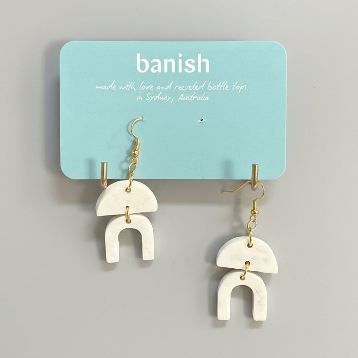 Banish Earrings Earrings - Aztec - Recycled Bottle tops