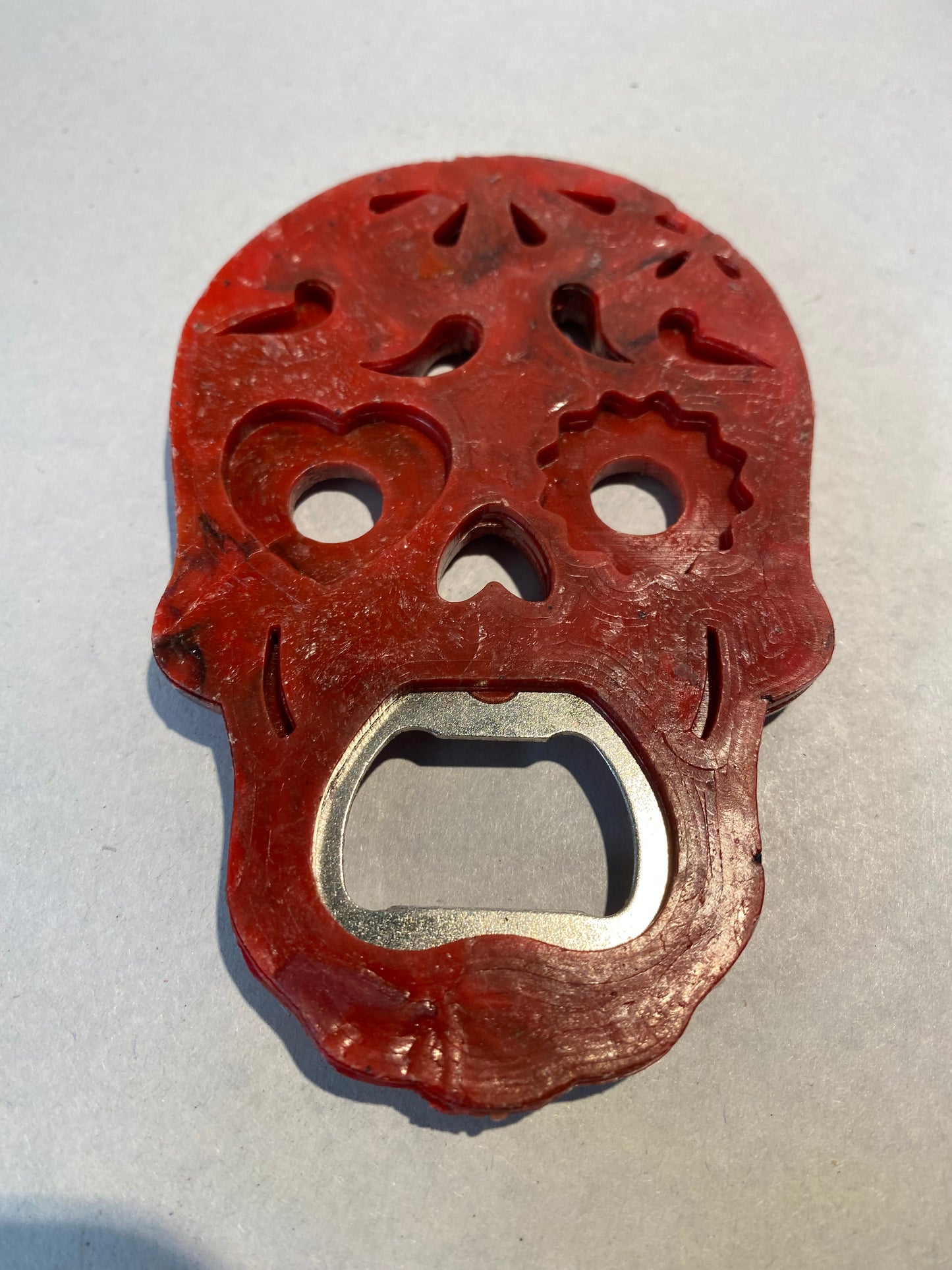 Bottle Opener- recycled plastic - Calaveras for the Day of the Dead