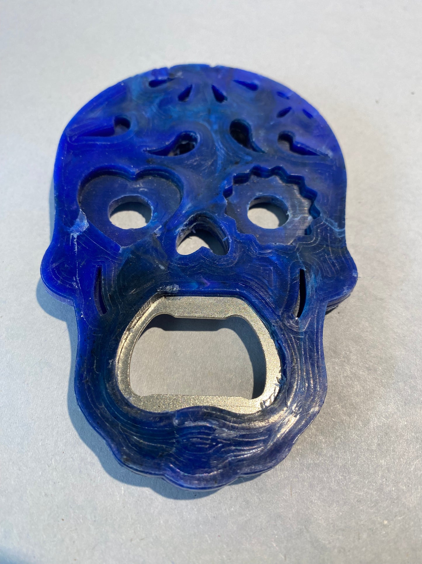Bottle Opener- recycled plastic - Calaveras for the Day of the Dead