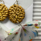 Earrings - Terrazzo Pleated Dangle - Upcycled Plastic