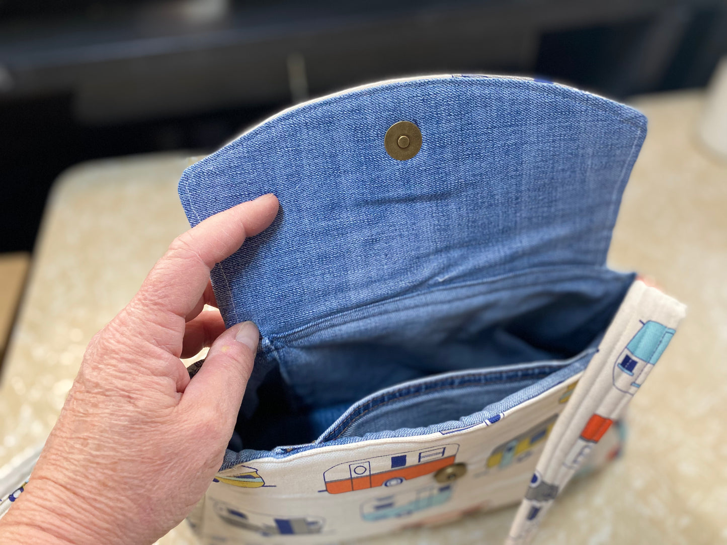 Bag - Handbag- Recycled Textiles