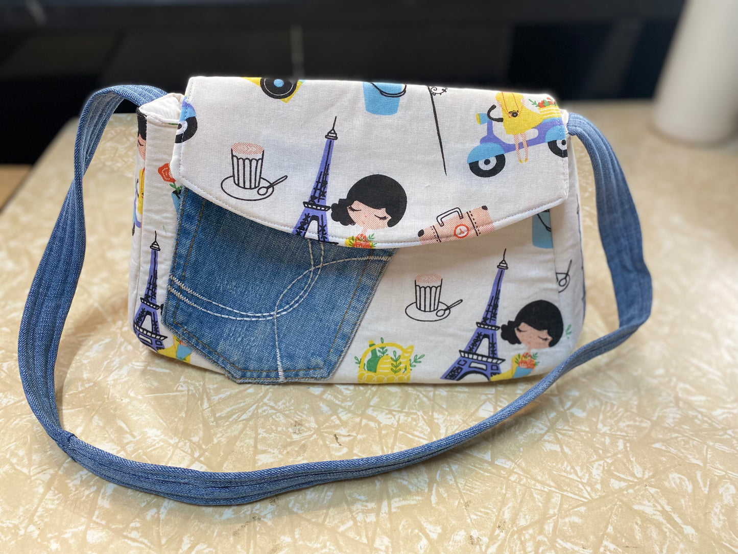 Bag - Handbag- Recycled Textiles