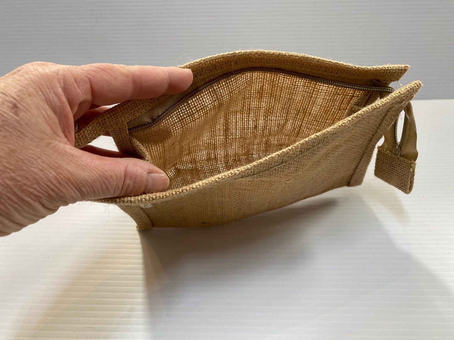 Zipper Pouch - Jute - Tru-eco Creations