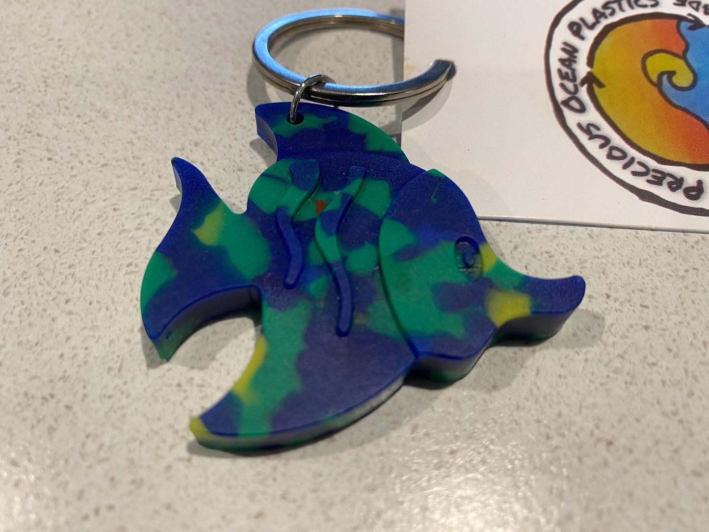 Keyring - Recycled Plastic - Ocean plastics