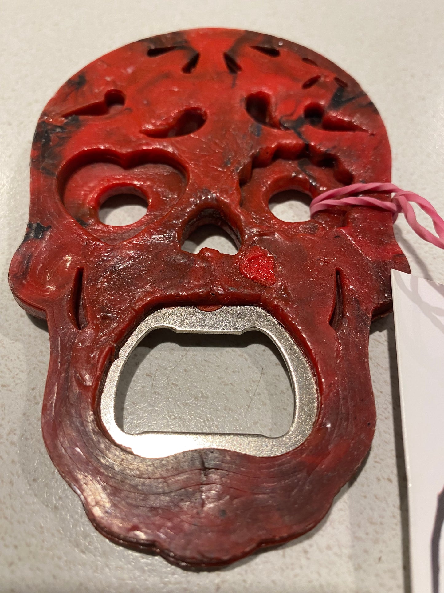 Bottle Opener- recycled plastic - Calaveras for the Day of the Dead