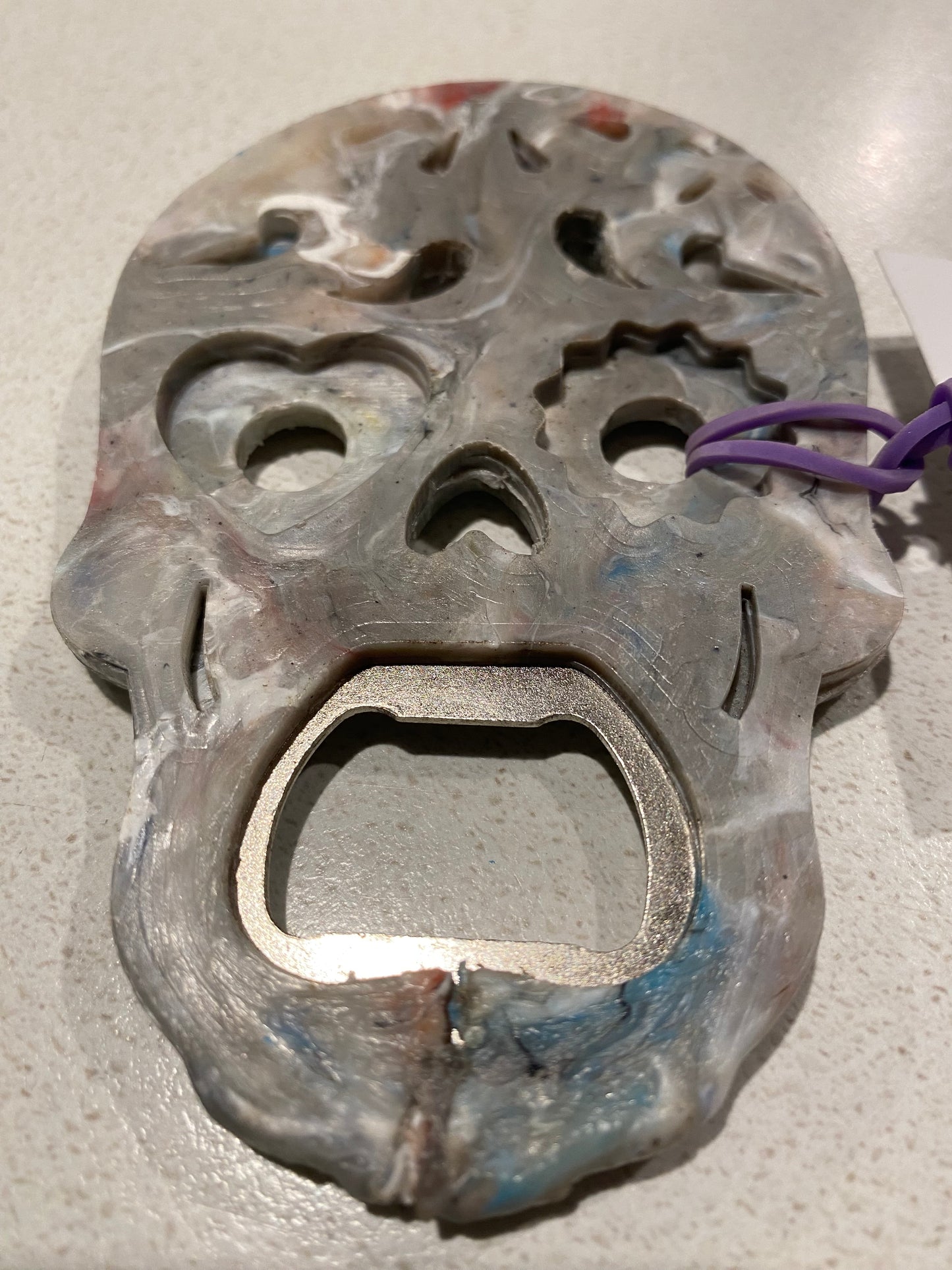 Bottle Opener- recycled plastic - Calaveras for the Day of the Dead