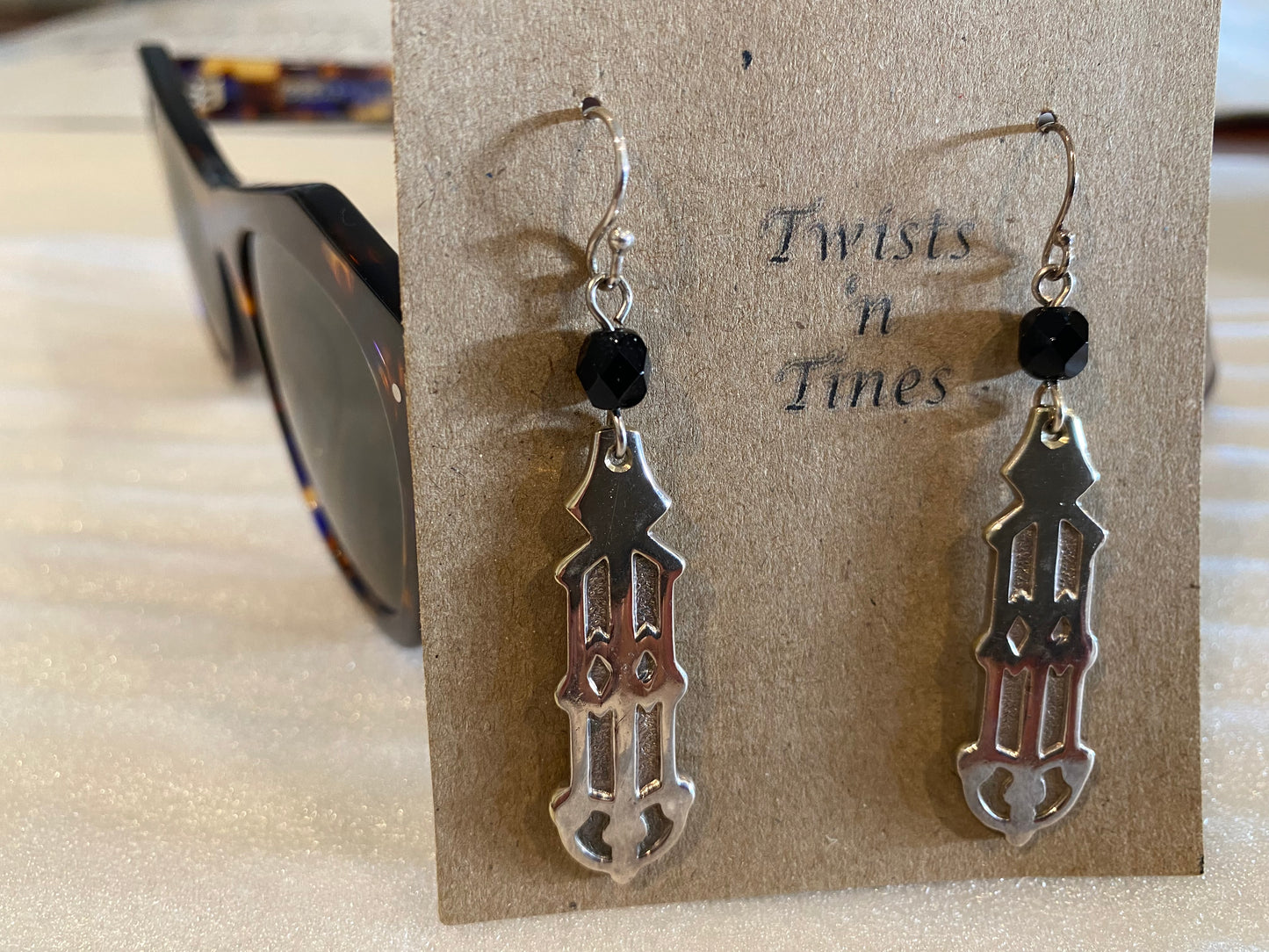 Earrings - Twists n Tines recycled cutlery jewellery