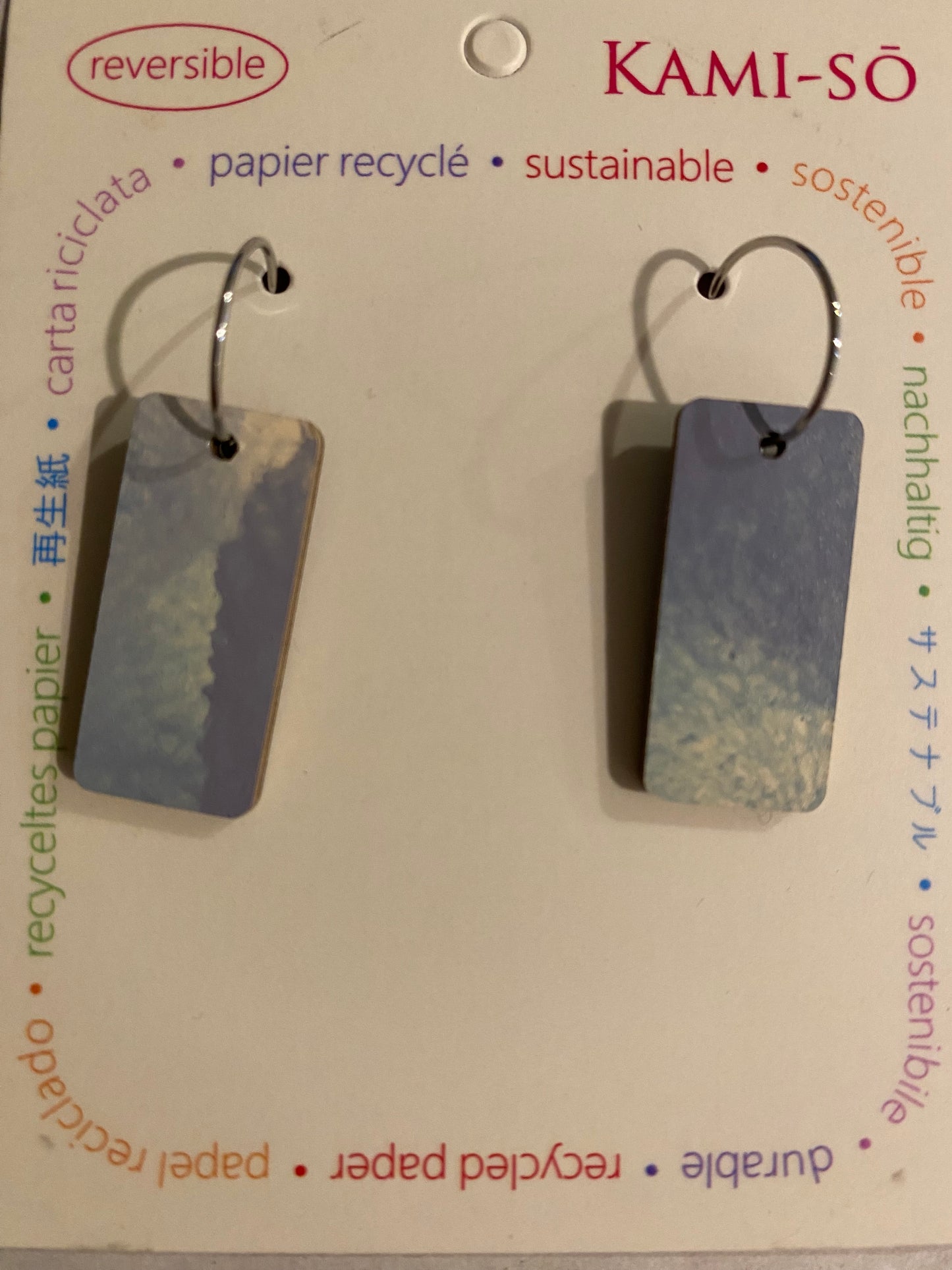 Earrings - Reversible - Recycled Paper