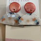 Earrings - Coffee Pod - Polyclay (half coffee pod)