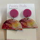 Earrings - Coffee Pod - Polyclay (half coffee pod)
