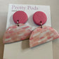 Earrings - Coffee Pod - Polyclay (half coffee pod)