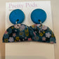 Earrings - Coffee Pod - Polyclay (half coffee pod)