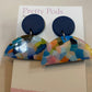 Earrings - Coffee Pod - Polyclay (half coffee pod)