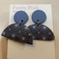 Earrings - Coffee Pod - Polyclay (half coffee pod)