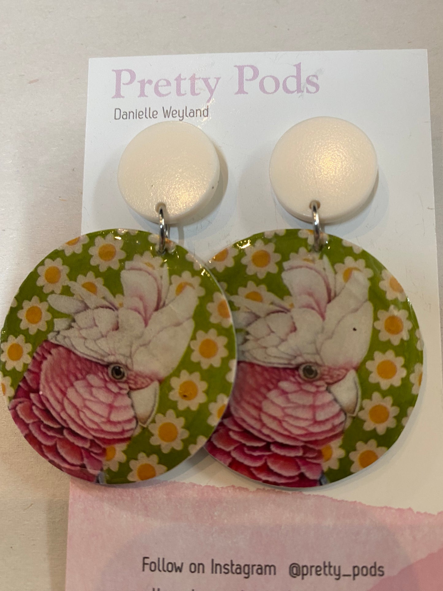 Earrings - Coffee Pod - Polyclay (full coffee pod)