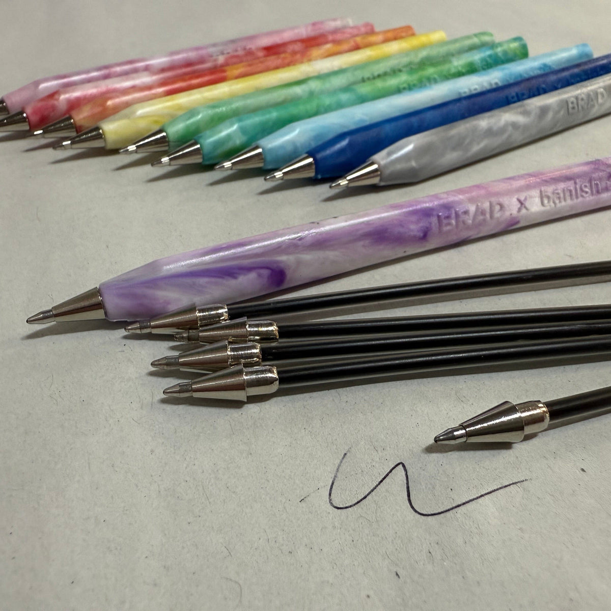 Pen-recycled-bottle-tops-refillable-ink-banish-transmutation