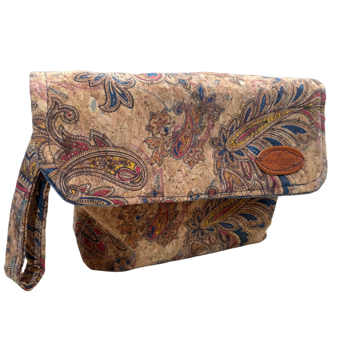 Transmutation-Cork Bag - Clutch - Recycled Textiles_purse