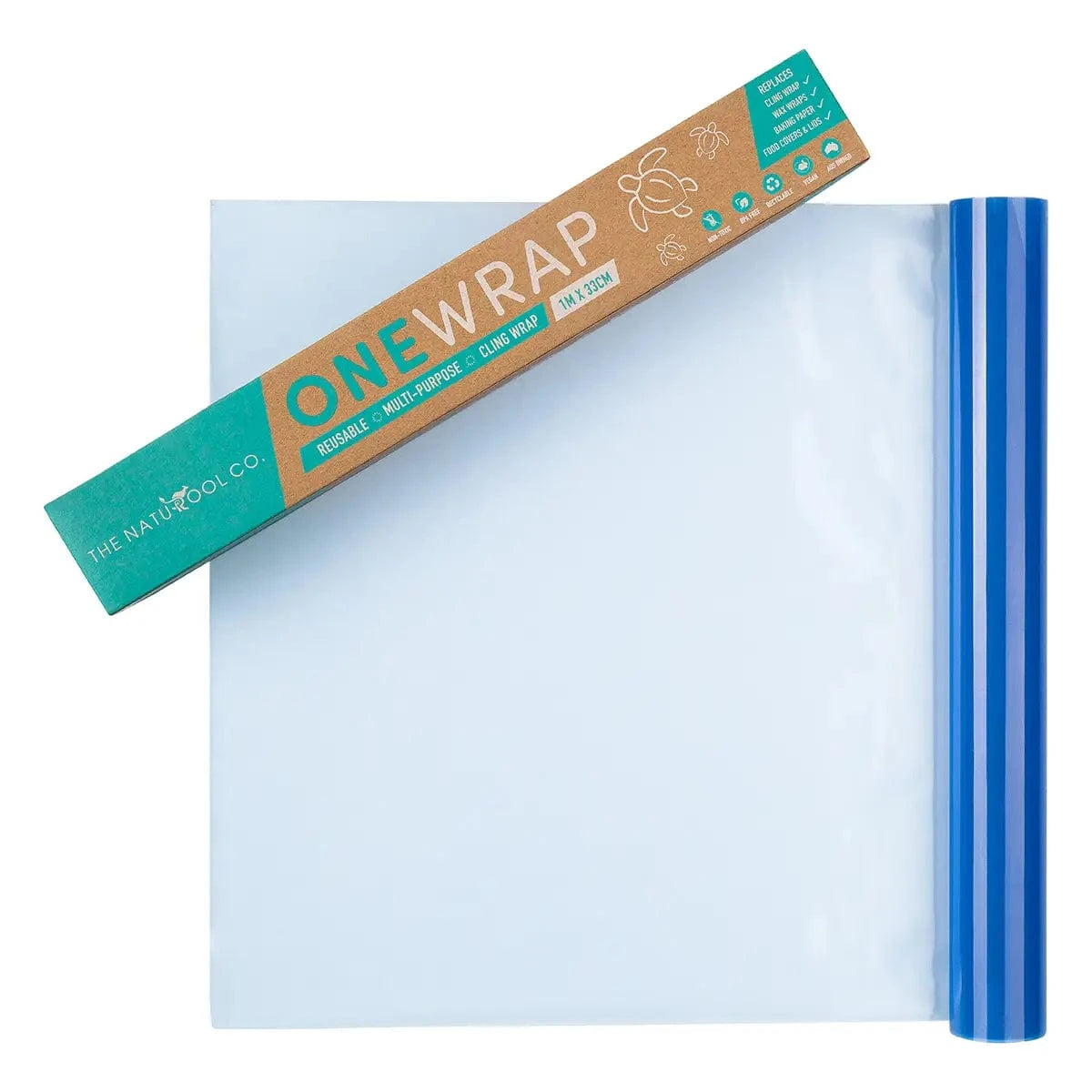 Transmutation -multi purpose food wrap made from blue silicone being used as baking paper 