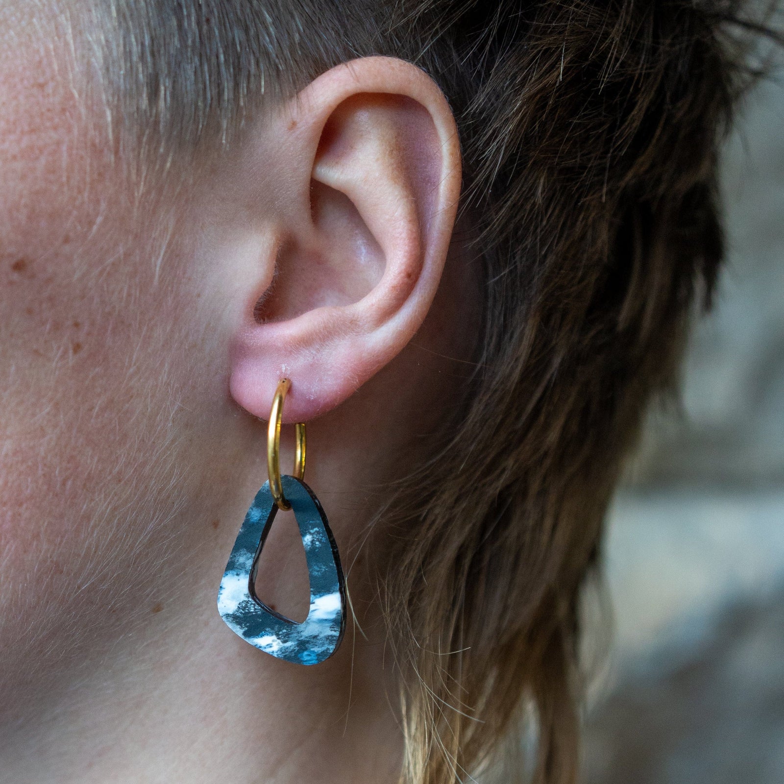 Banish Earrings Sails - Snow White Earrings - Sails - Recycled Bottle tops