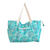 beach-bag-Bird paradise design made from recycled PET plastic. 