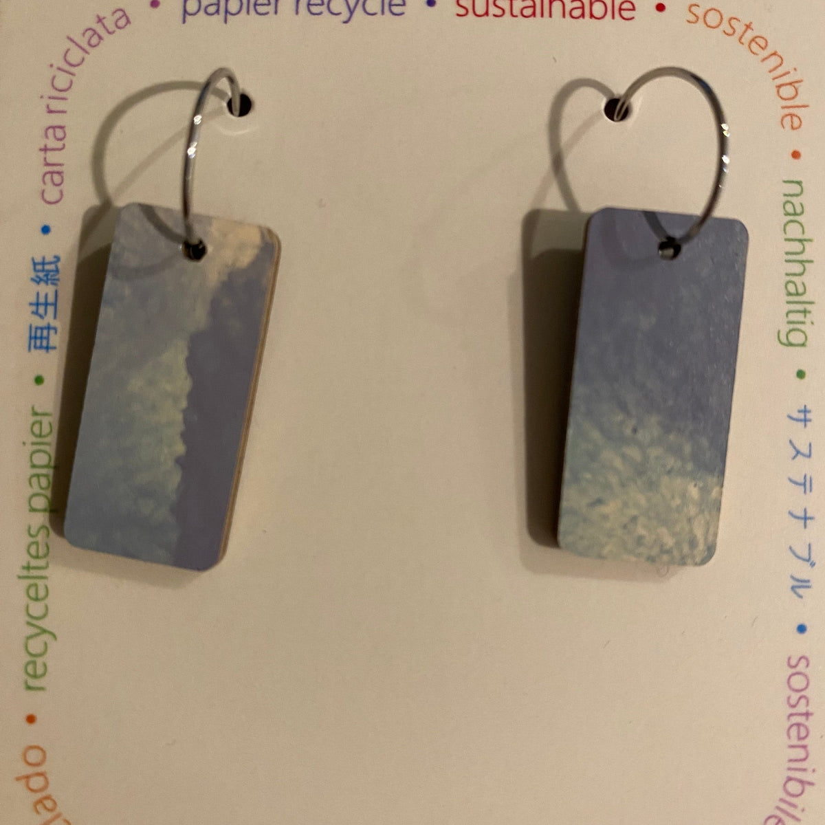 Kami-So Earrings Earrings - Reversible - Recycled Paper