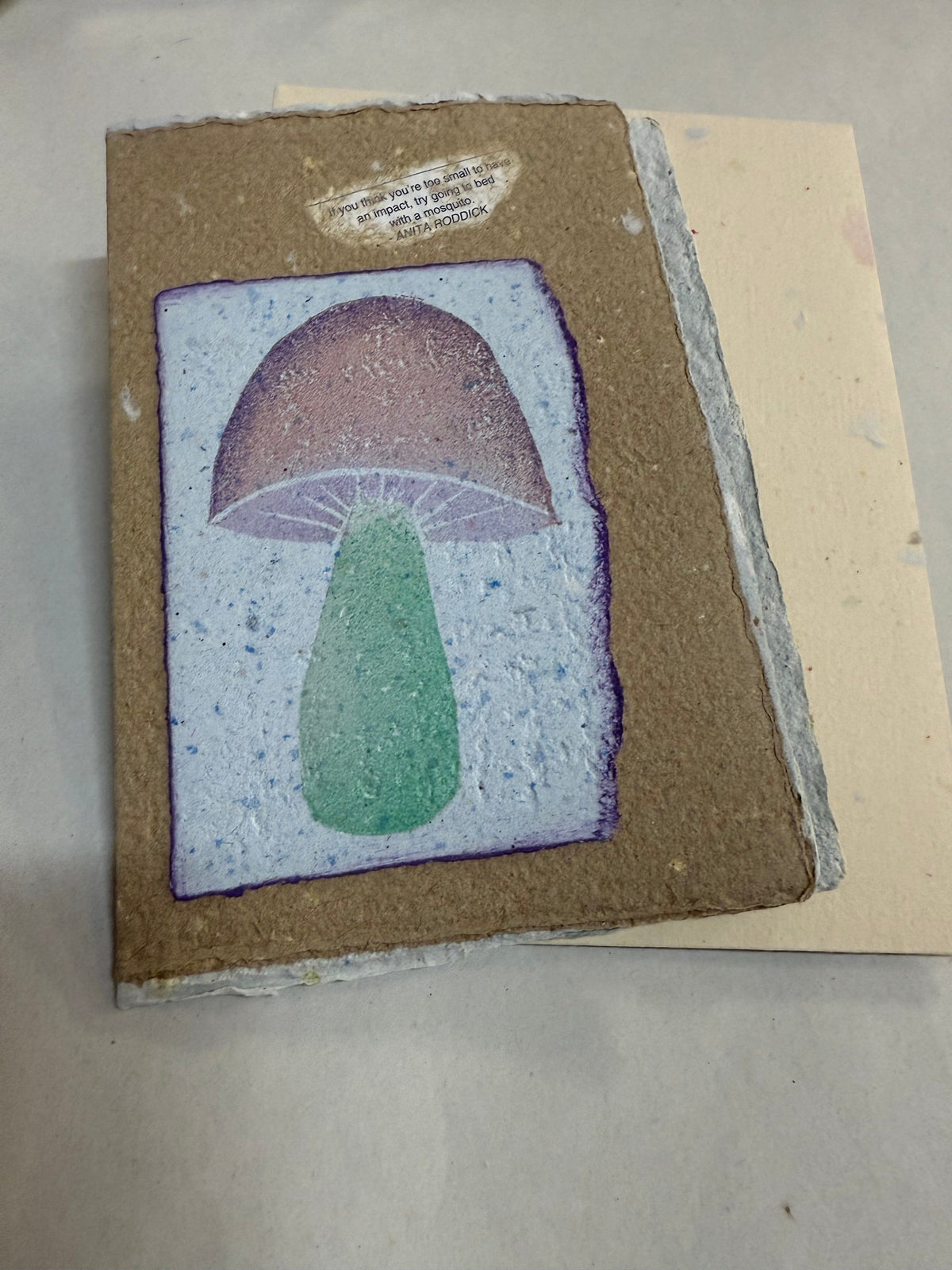 Kelli Lloyd Gift Card Mushroom Card and Envelope - Recycled Paper