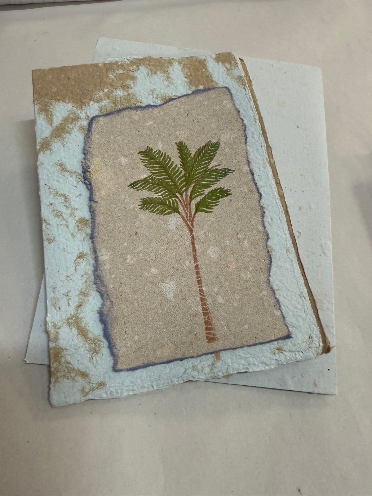 Kelli Lloyd Gift Card Palm Tree Card and Envelope - Recycled Paper