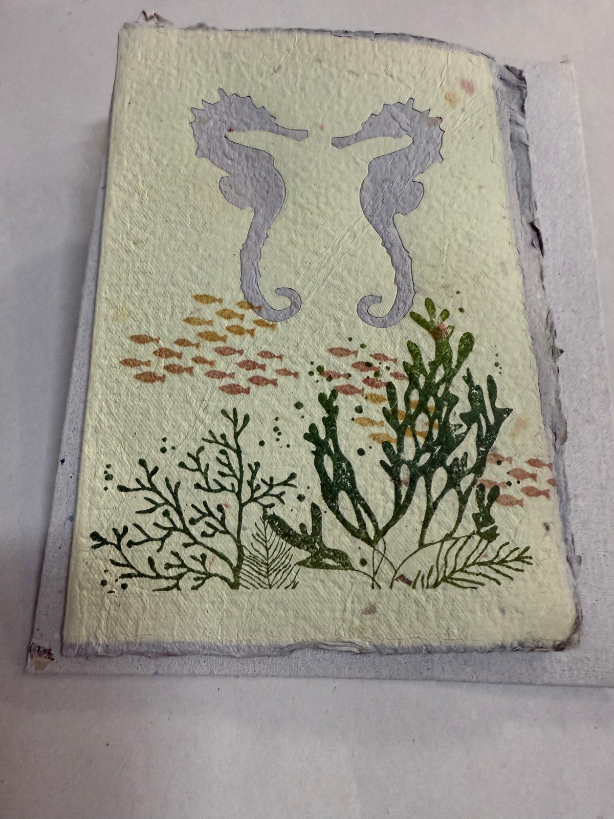 Kelli Lloyd Gift Card Sea horses Card and Envelope - Recycled Paper