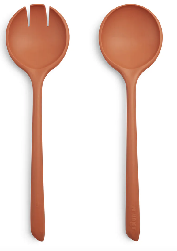 Salad servers - Put a lid on it - Recycled plastic