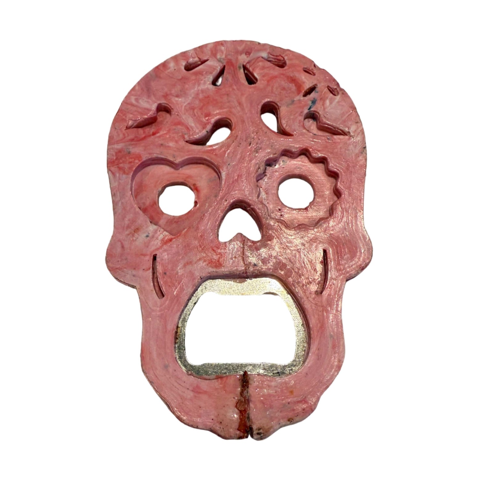 Precious Ocean Plastics Bottle opener Pink Bottle Opener- recycled plastic - Calaveras for the Day of the Dead