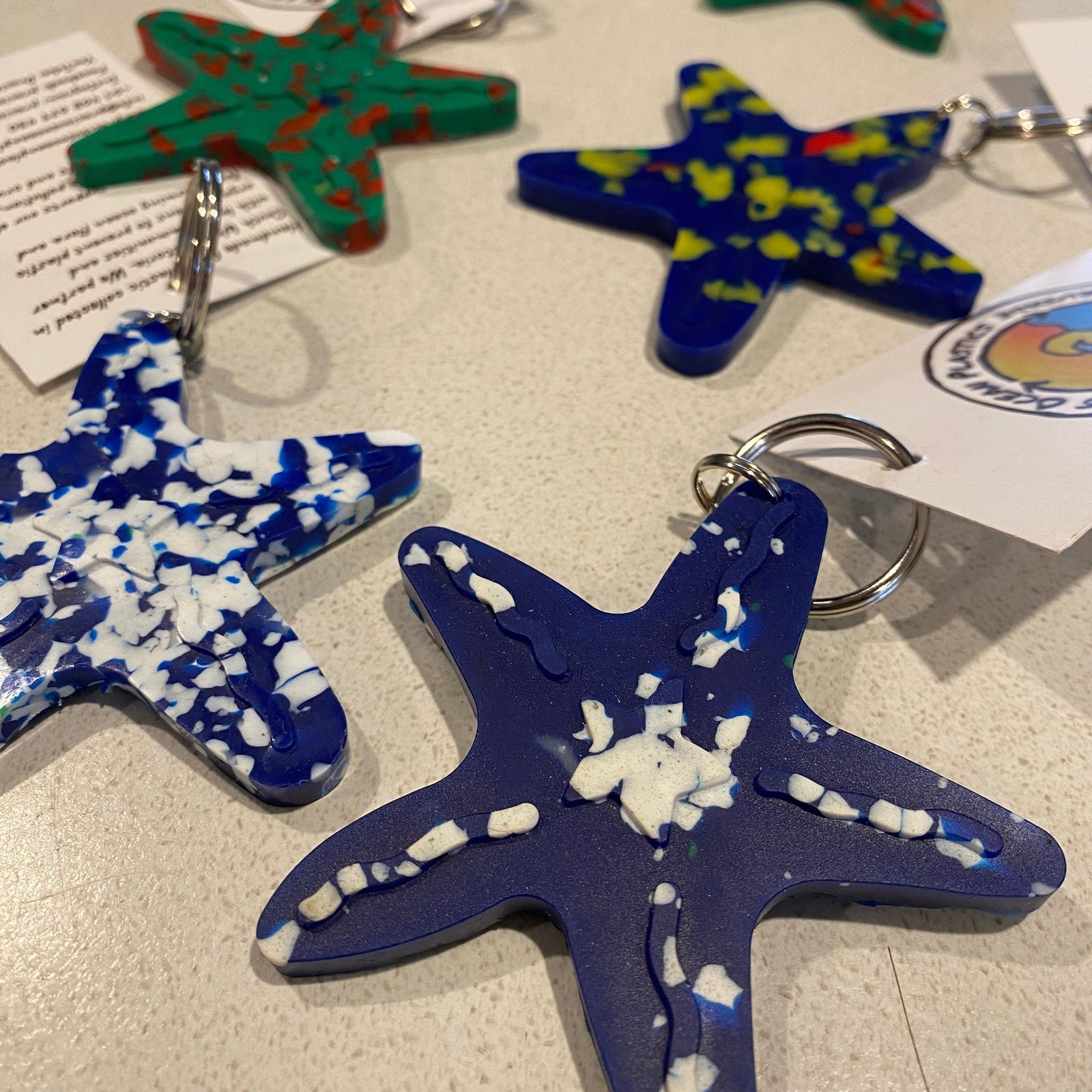 Precious Ocean Plastics Pots Keyring - Recycled Plastic - Ocean plastics