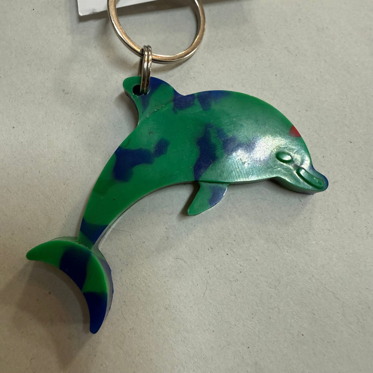 Precious Ocean Plastics Pots Swimming Dolphin Keyring - Sealife - Recycled Plastic