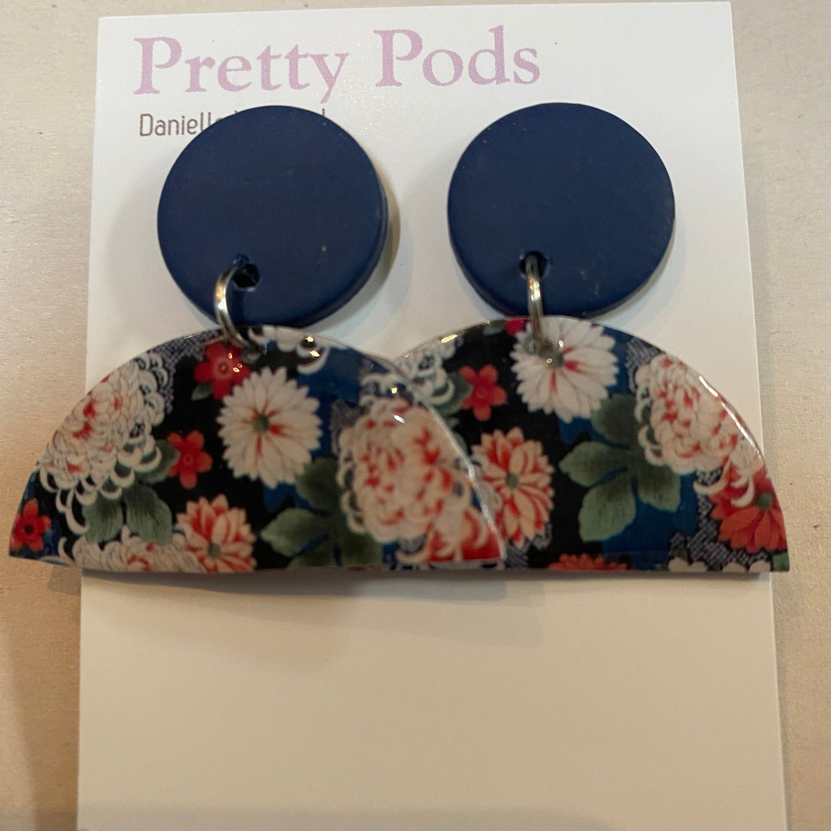 Pretty Pods Earrings 5 Earrings - Coffee Pod - Polyclay (half coffee pod)