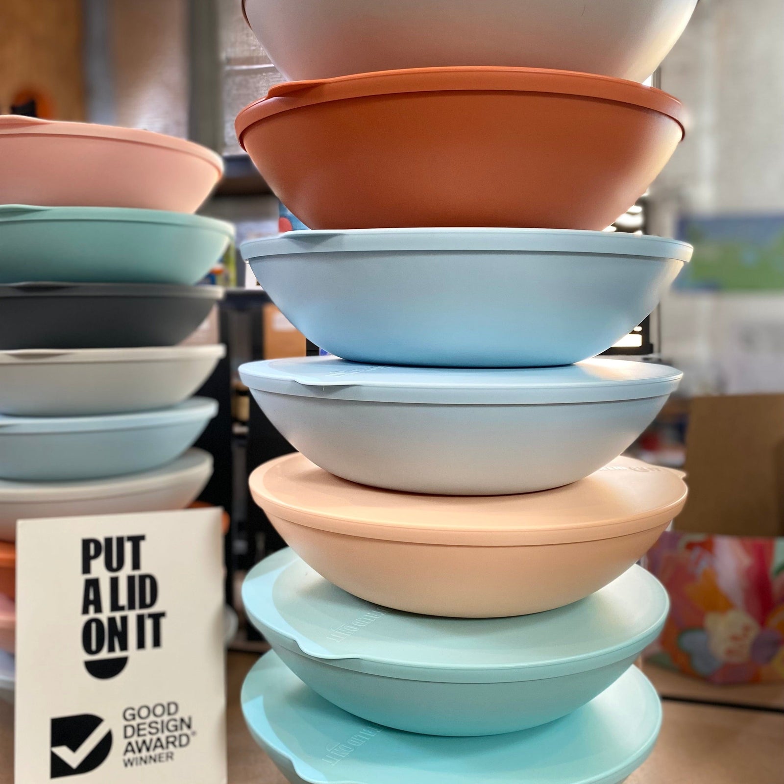Put a lid on it Bowl Bowl - Large Round - Put a lid on it - Recycled plastic