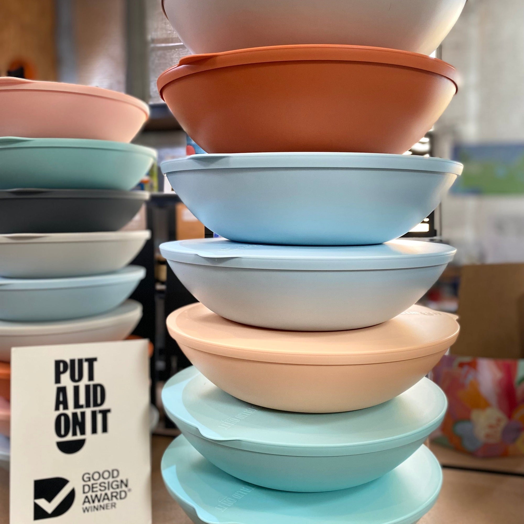 Put a lid on it Bowl Bowl - Large Round - Put a lid on it - Recycled plastic
