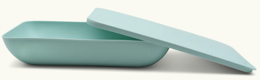 Put a lid on it Bowl Mint Bowl - Put a lid on it - Rectangle - Recycled plastic