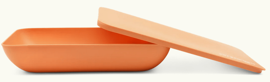 Put a lid on it Bowl Papaya Bowl - Put a lid on it - Rectangle - Recycled plastic