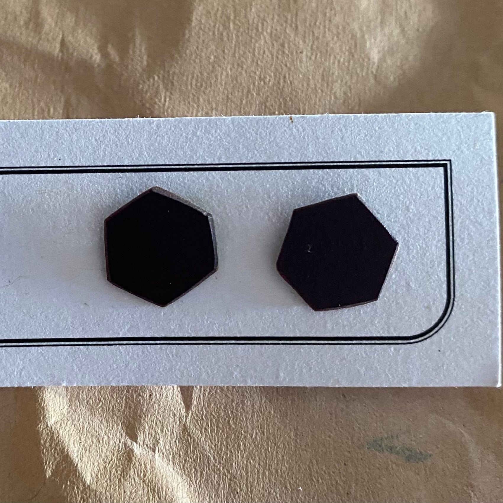 Rare Hare Design Earrings Earring studs - Laminate Off cuts