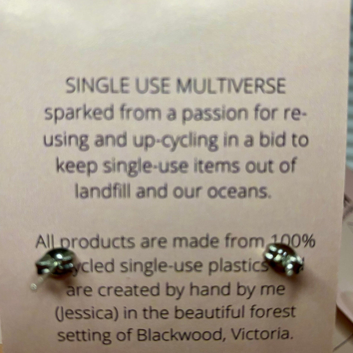 S.U.M Earrings Earrings - S.U.M - Single Use Plastic