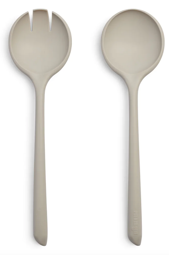 Salad servers - Put a lid on it - Recycled plastic