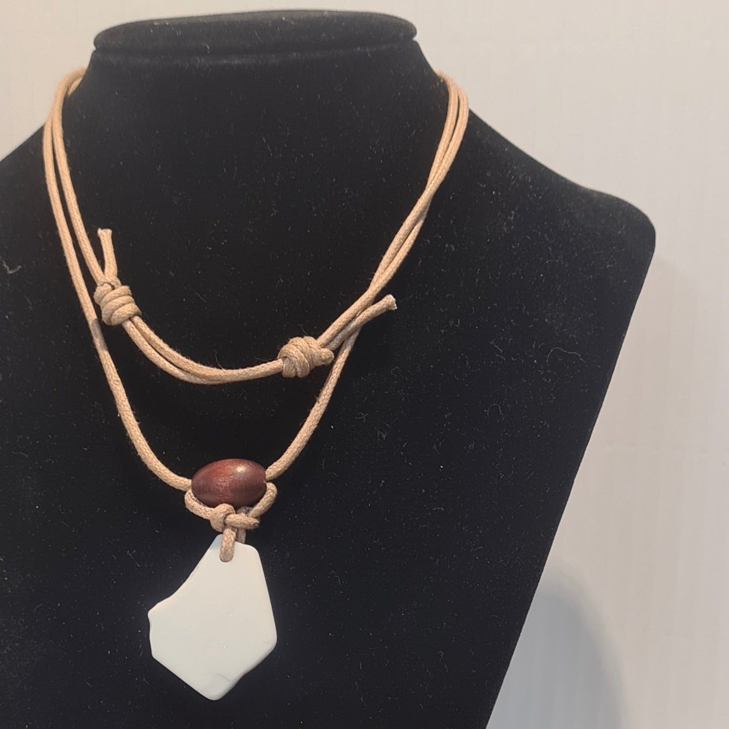The Ivy Shack Necklaces Pottery Piece Necklaces- Recycled Sea Glass & Pottery