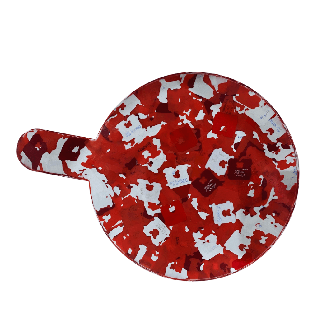 Transmutation Bowl Baker’s Delight Board - Round Paddle - Recycled Breadtags