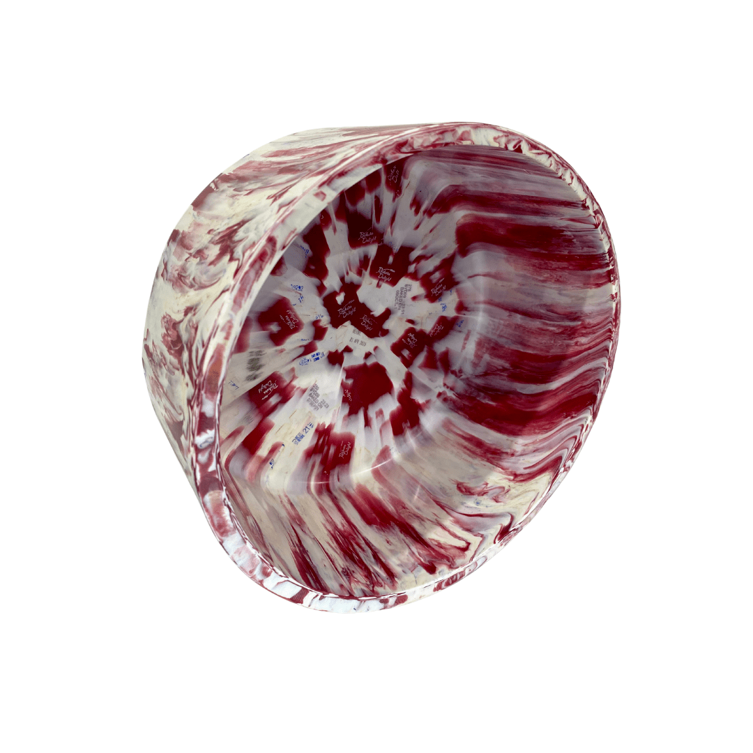 Transmutation Bowl Boysenberry Swirl Bowl Large Round - Recycled Breadtags