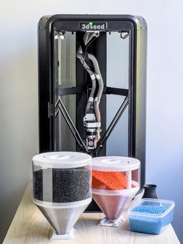 Transmutation Construction Product 3D Printer - Recycled Plastic Pellet Feeder