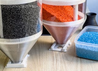 Transmutation Construction Product 3D Printer - Recycled Plastic Pellet Feeder